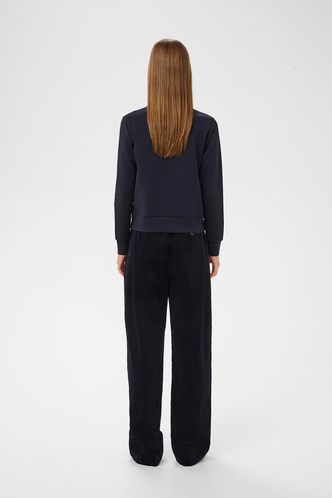 Veste avec fermeture éclair et anneau rond