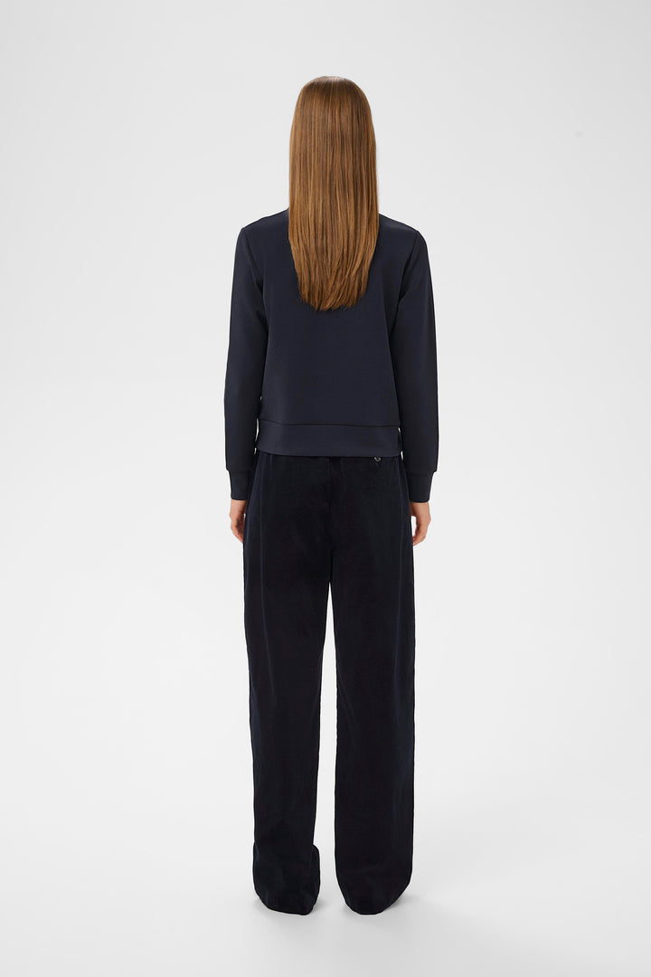 Veste avec fermeture éclair et anneau rond