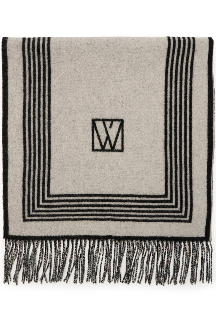 Foulard en laine tissé
