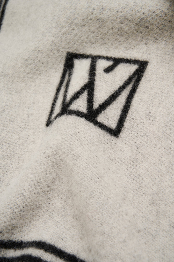 Foulard en laine tissé