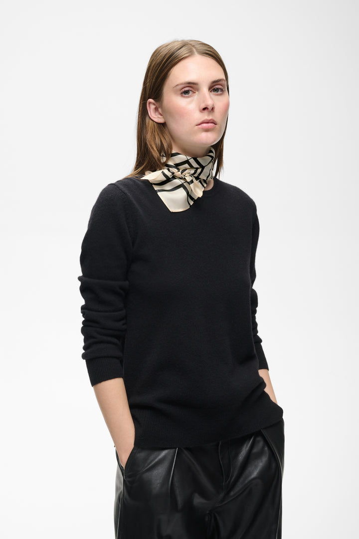Foulard en pure soie Rafiq - À motif de carreaux graphiques