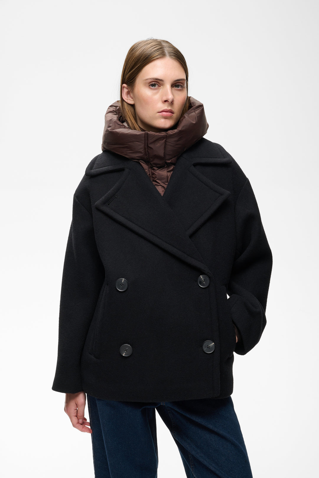 Capuchon Lila - Accessoire de tête matelassé avec col montant intégré