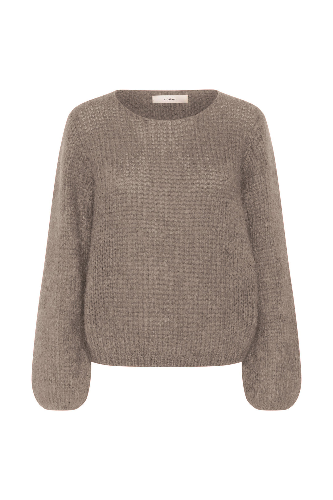 Pull en tricot de mohair et laine Jetra - Avec mailles aérées et manches amples