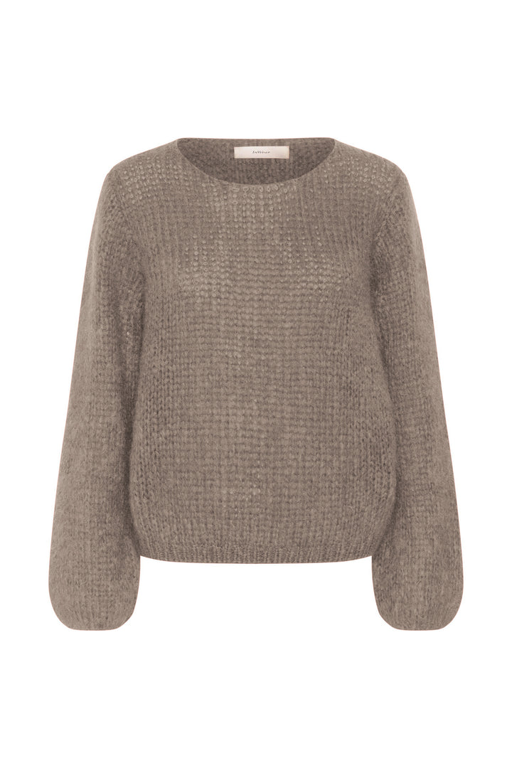 Pull en tricot de mohair et laine Jetra - Avec mailles aérées et manches amples