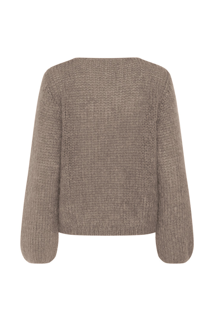 Pull en tricot de mohair et laine Jetra - Avec mailles aérées et manches amples
