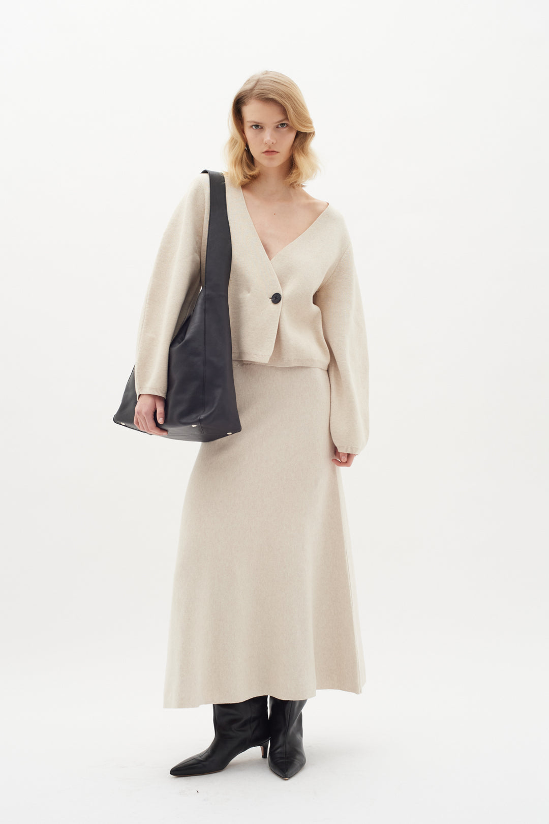 Jupe midi en coton Kaylla