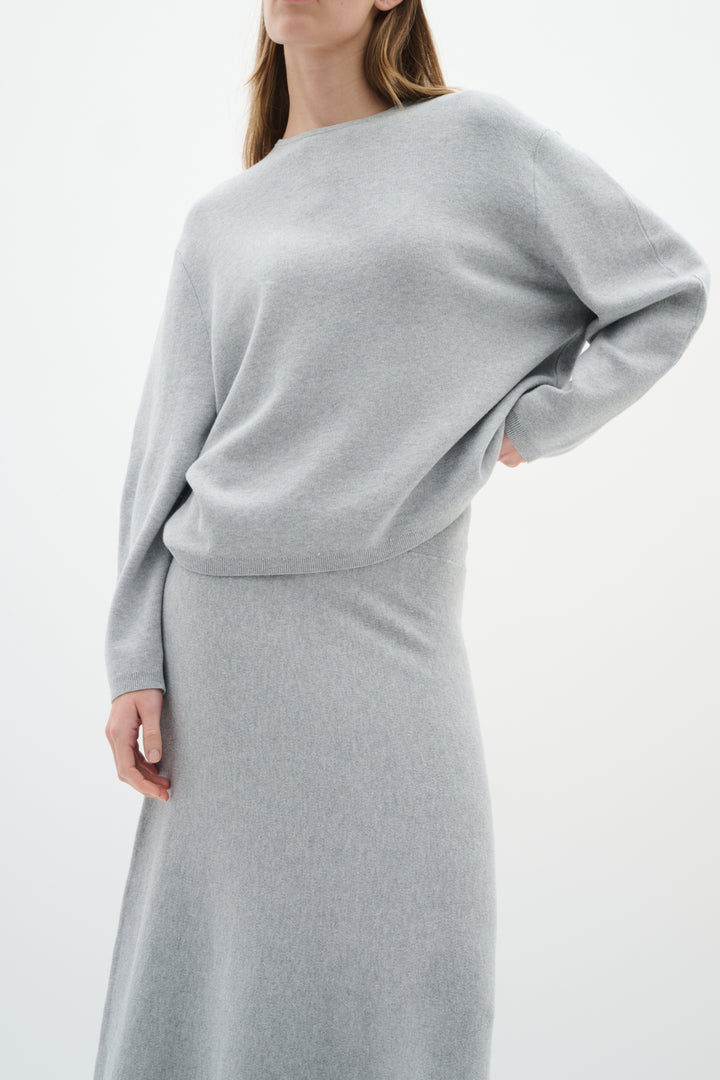 Jupe midi en coton Kaylla