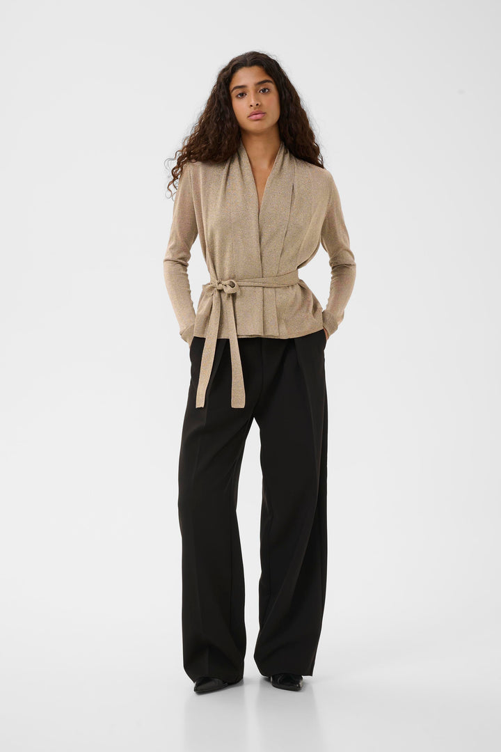 Cardigan scintillant à nouer Thani