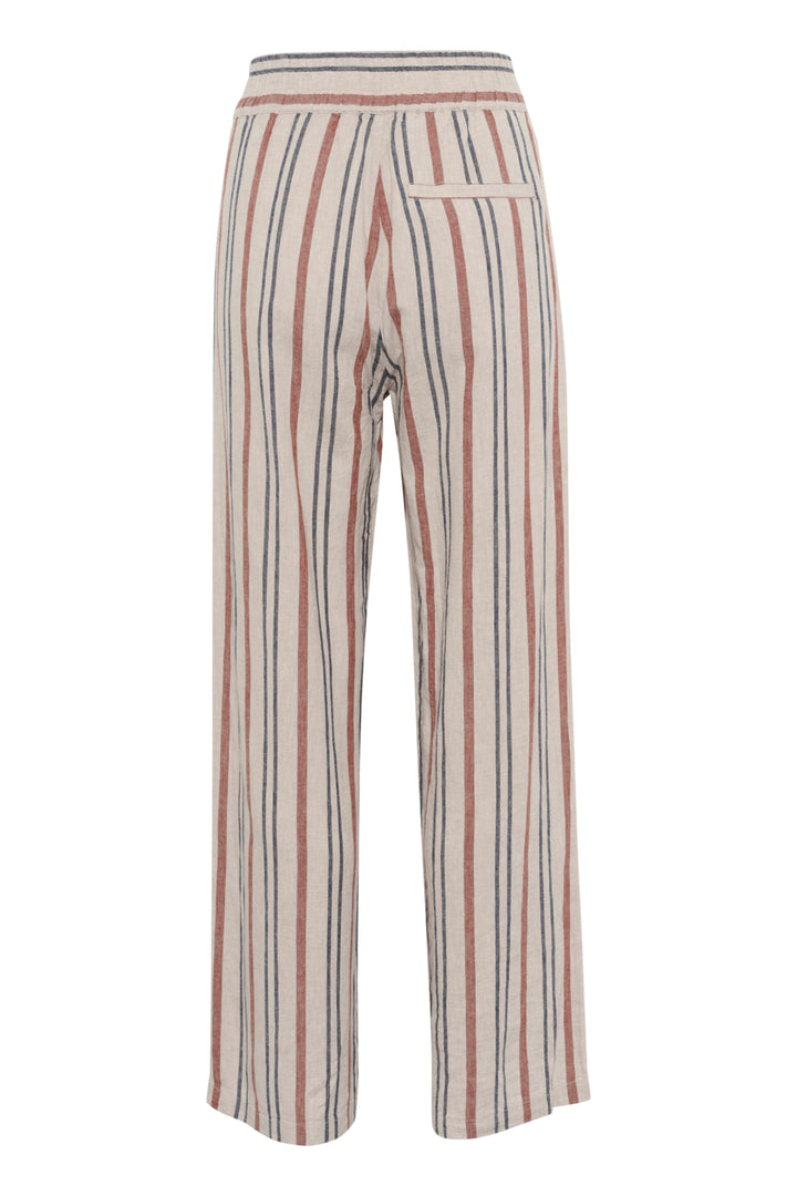 Pantalon de lin à rayures Sannie