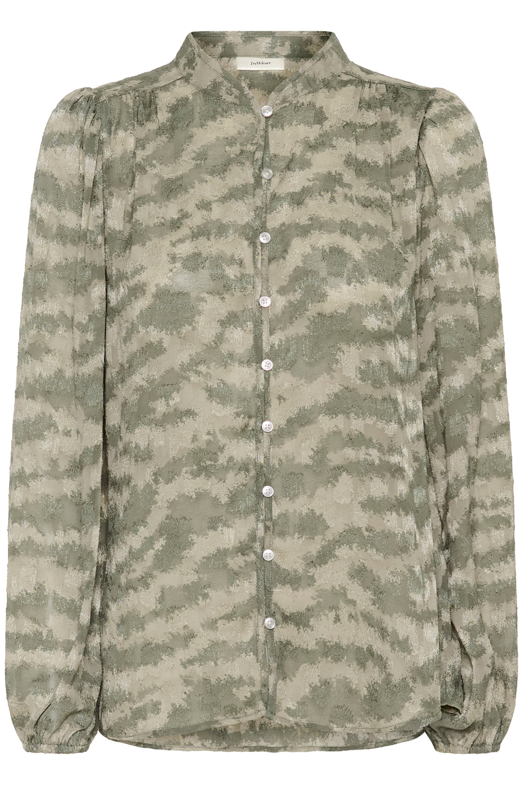 Chemisier imprimé Cielle - Rayures tigrées et tissu fluide