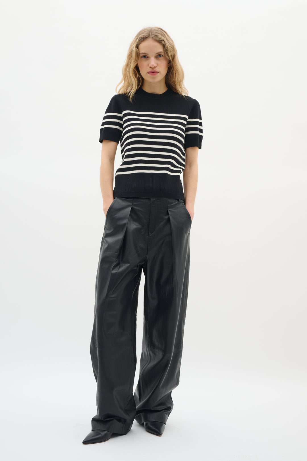 Chandail rayé à manches courtes Wallis