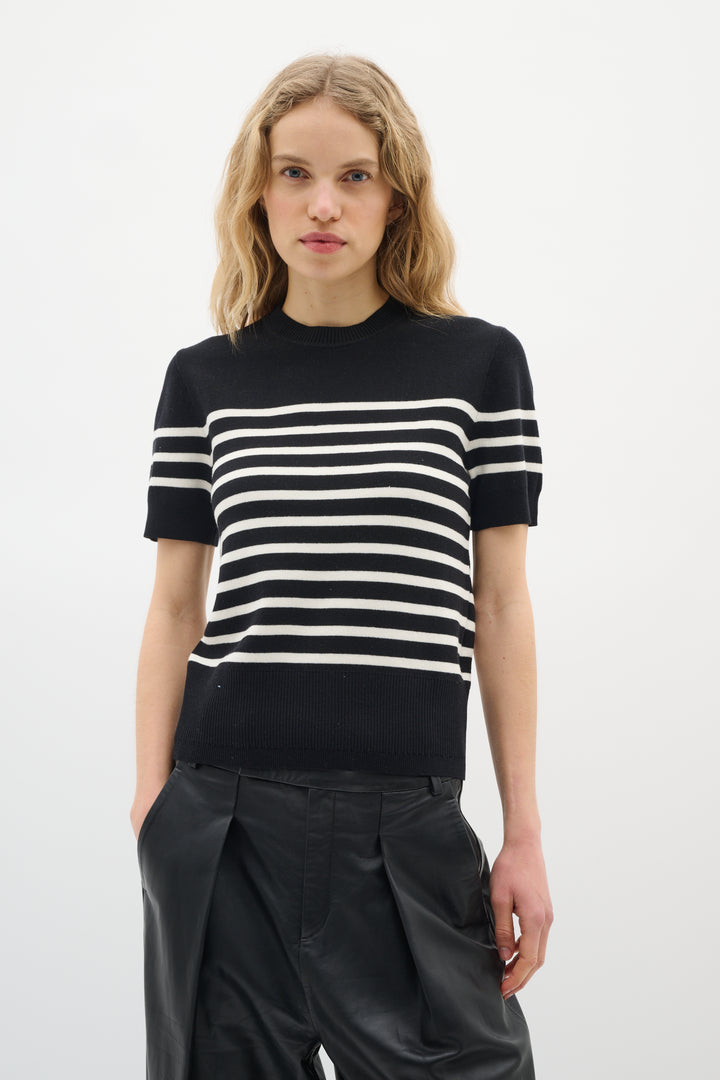 Chandail rayé à manches courtes Wallis