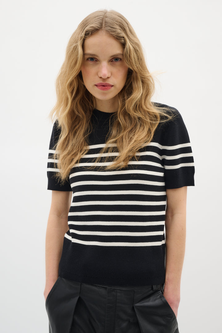 Chandail rayé à manches courtes Wallis