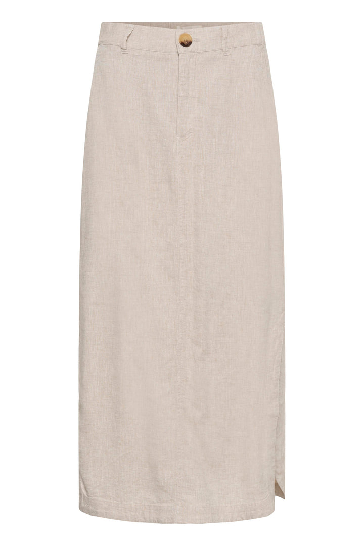 Rimone long skirt — Blended linen and flowy cut