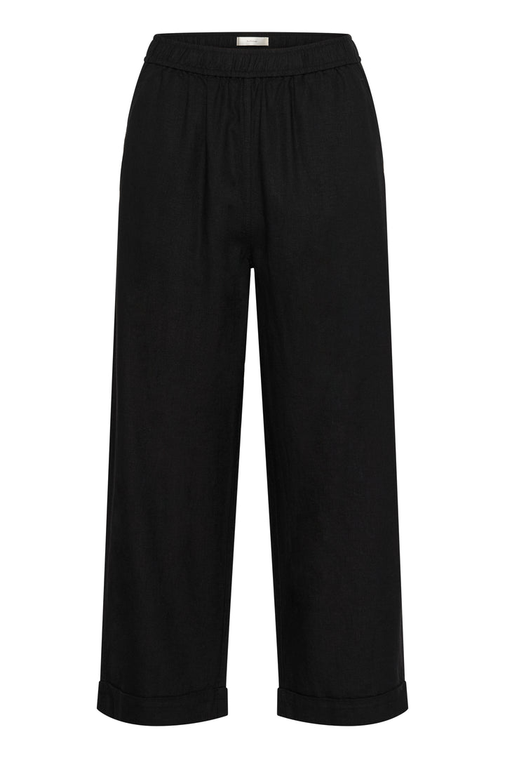 Pantalon en mélange de lin et viscose - Coupe ample et relax
