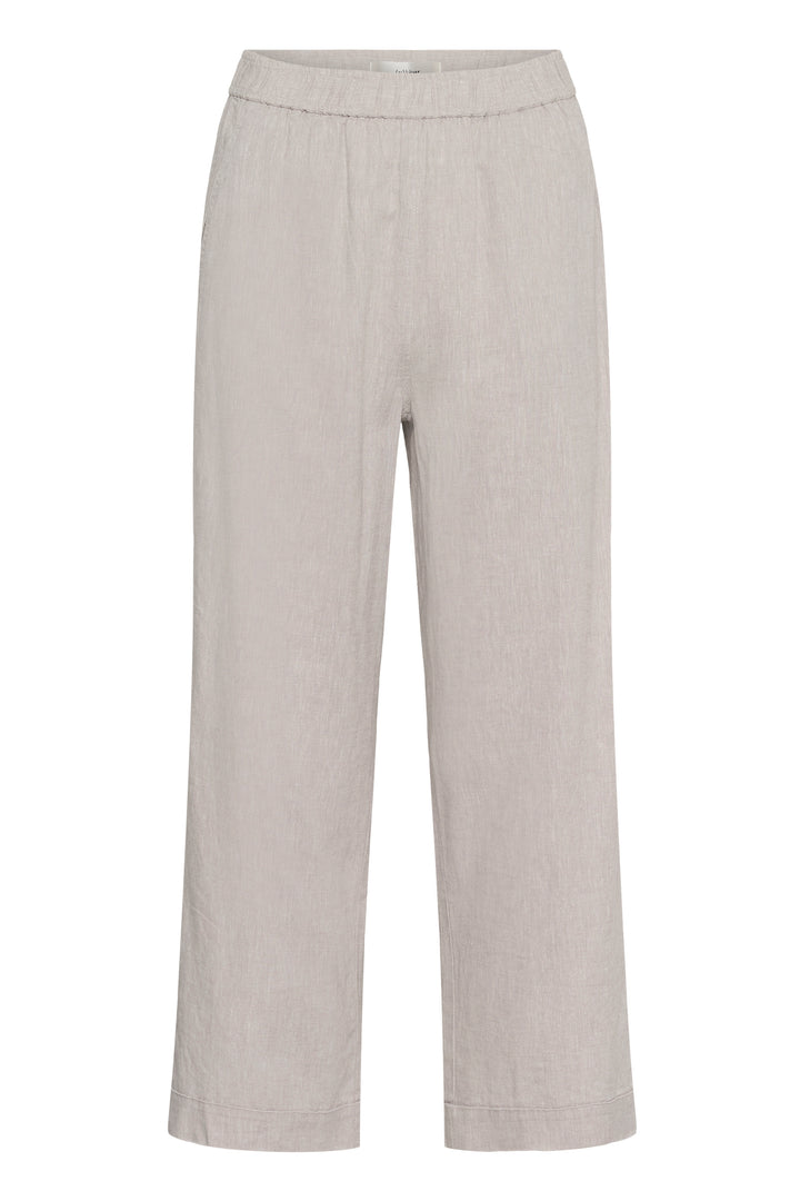 Pantalon en mélange de lin et viscose - Coupe ample et relax