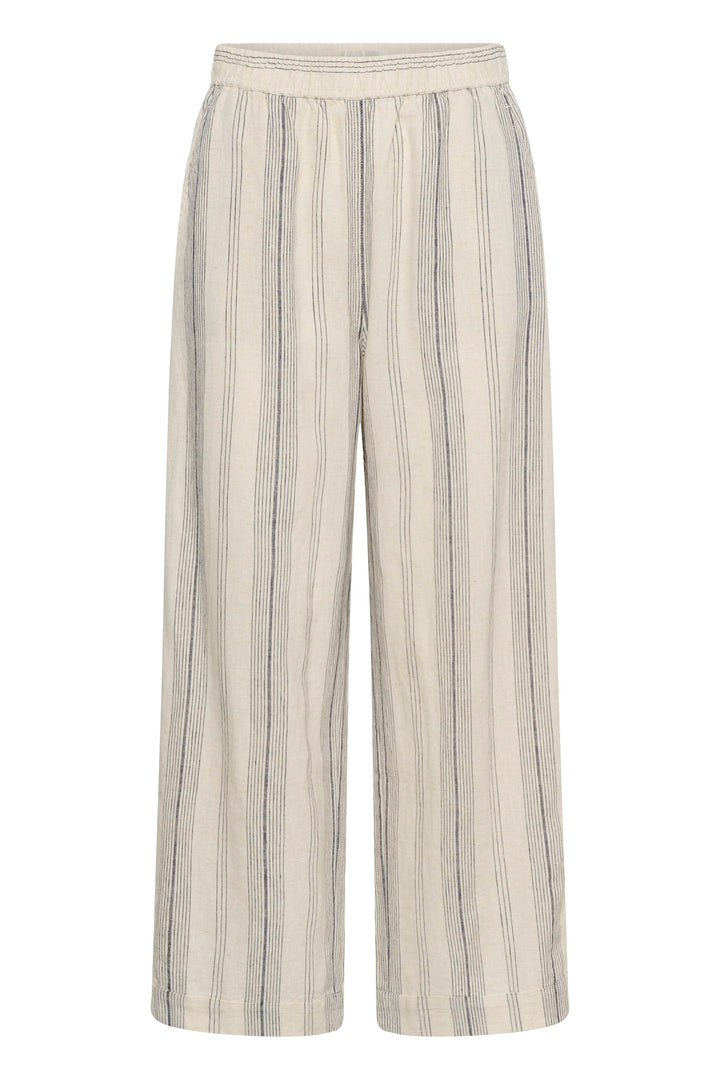 Pantalon en mélange de lin et viscose - Coupe ample et relax