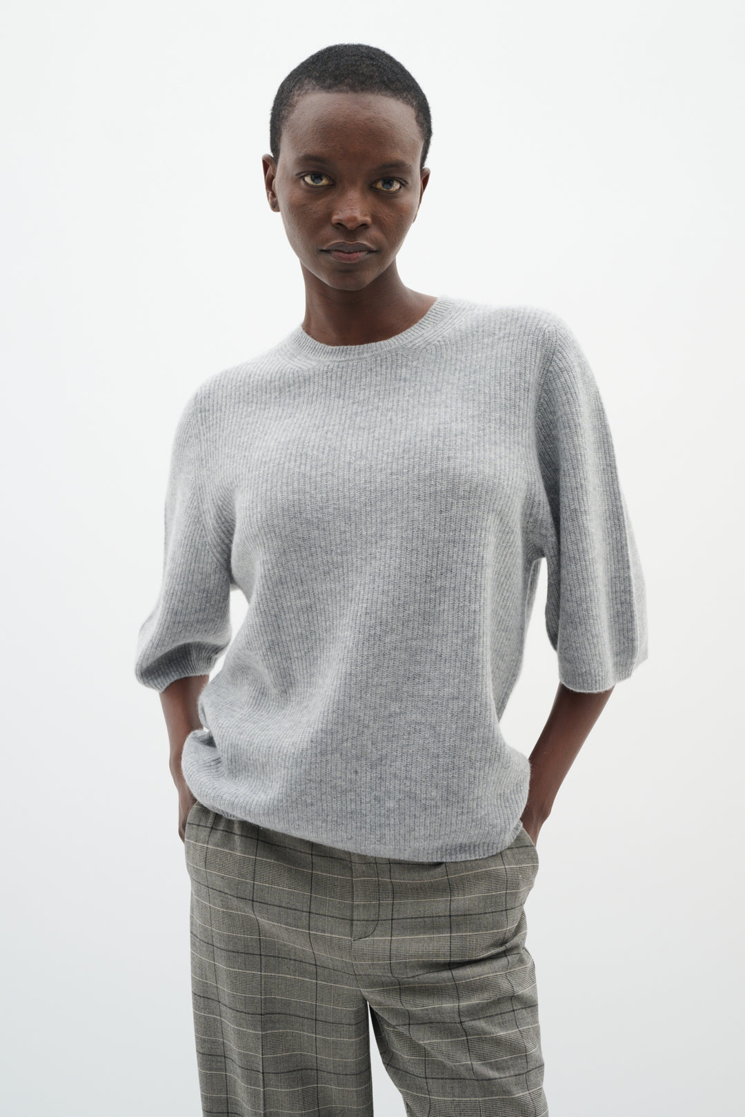 T-shirt laine et cachemire Garo