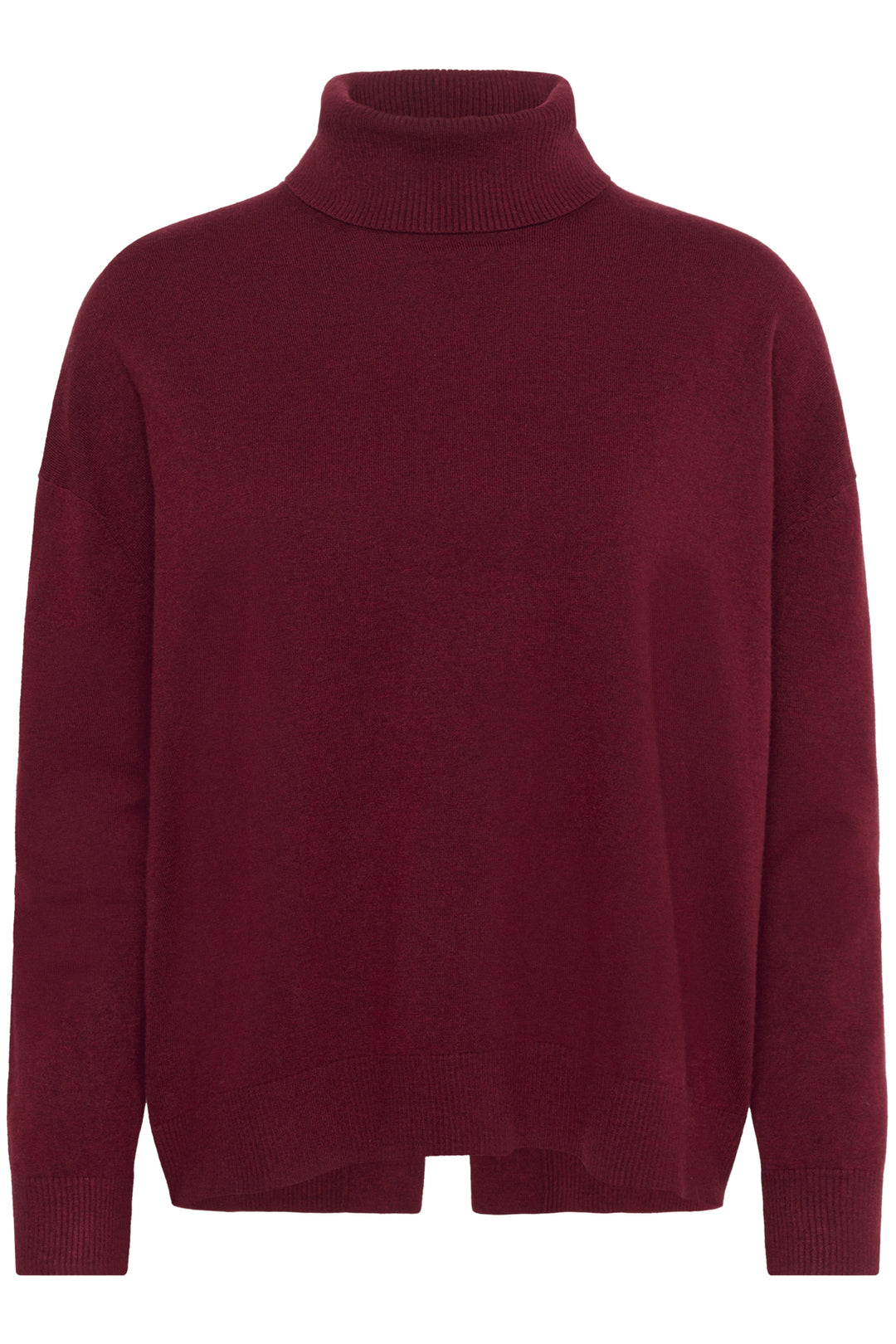 Pull bordeau à dos fendu Glea