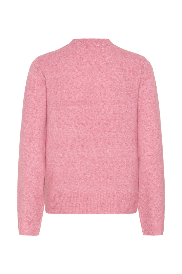 Chandail doux en tricot enrichi de laine et d'alpaga Guni - Avec col en V et coupe droite