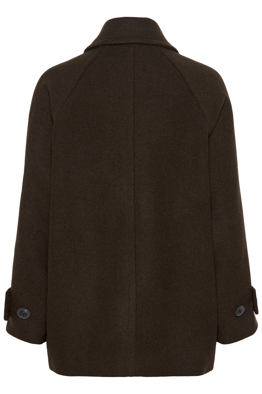 Manteau court Thora - En laine mélangée et à boutonnage croisé