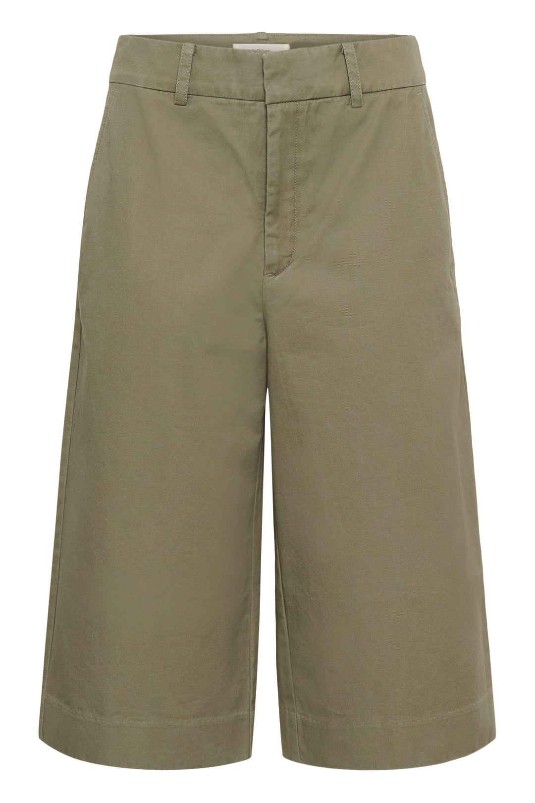 Pantalon en coton Diaz - Taille régulière et coupe sous le genou