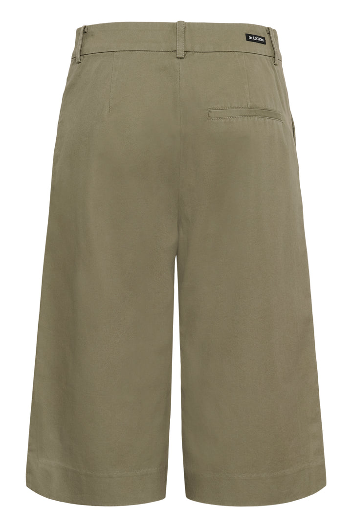 Pantalon en coton Diaz - Taille régulière et coupe sous le genou