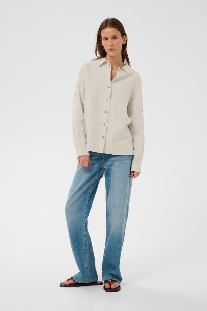 Blouse légère en lin Dilana - Coupe décontractée