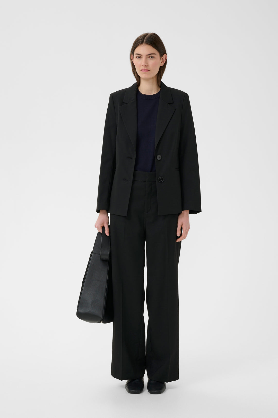 Blazer classique structuré Cadie - Avec col à revers et fermeture à boutons