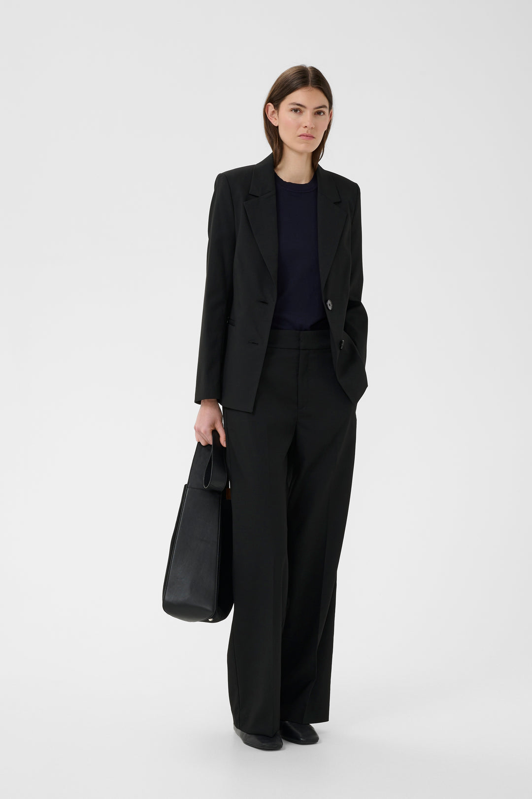 Blazer classique structuré Cadie - Avec col à revers et fermeture à boutons