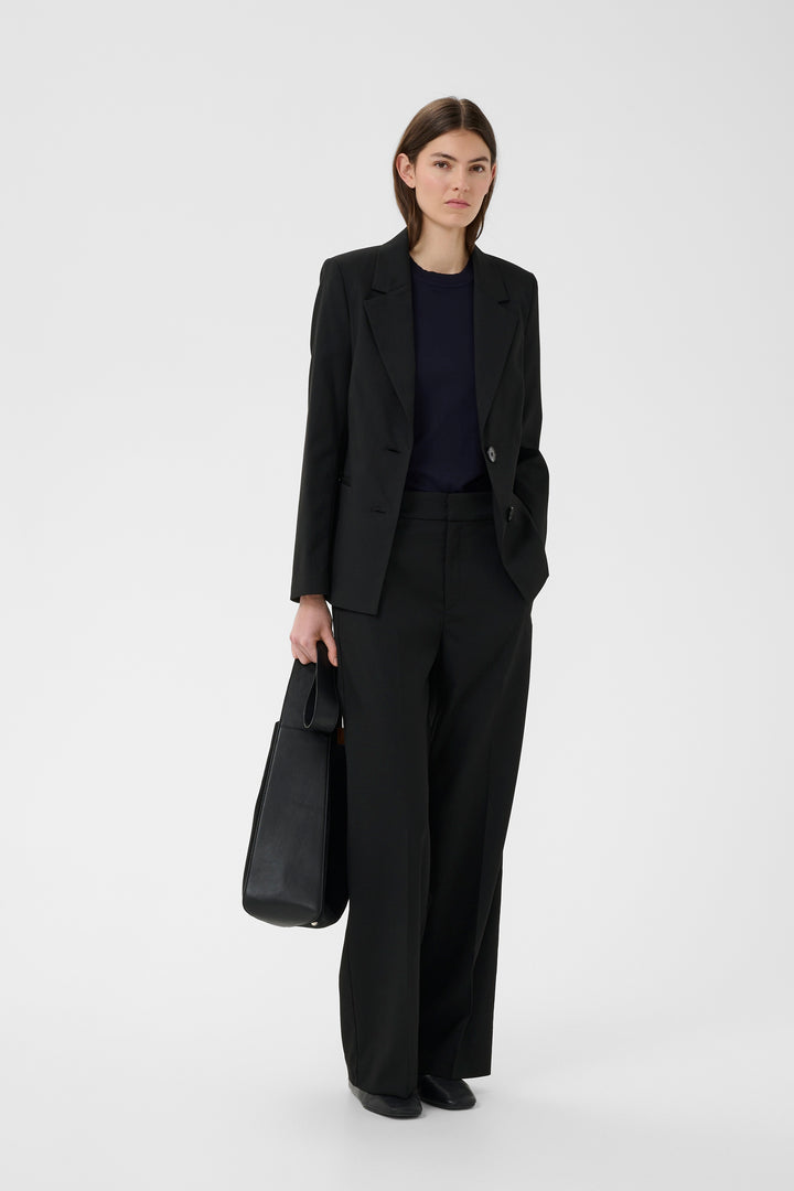 Blazer classique structuré Cadie - Avec col à revers et fermeture à boutons