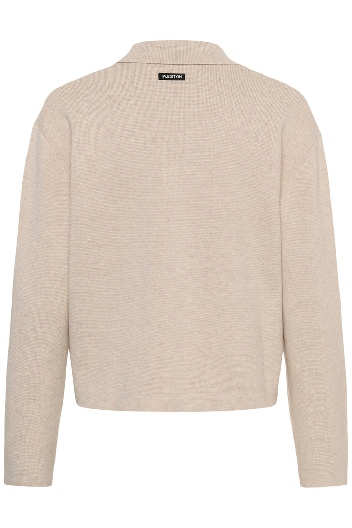 Cardigan boutonné Delarose – Maille de coton et détails contrastés