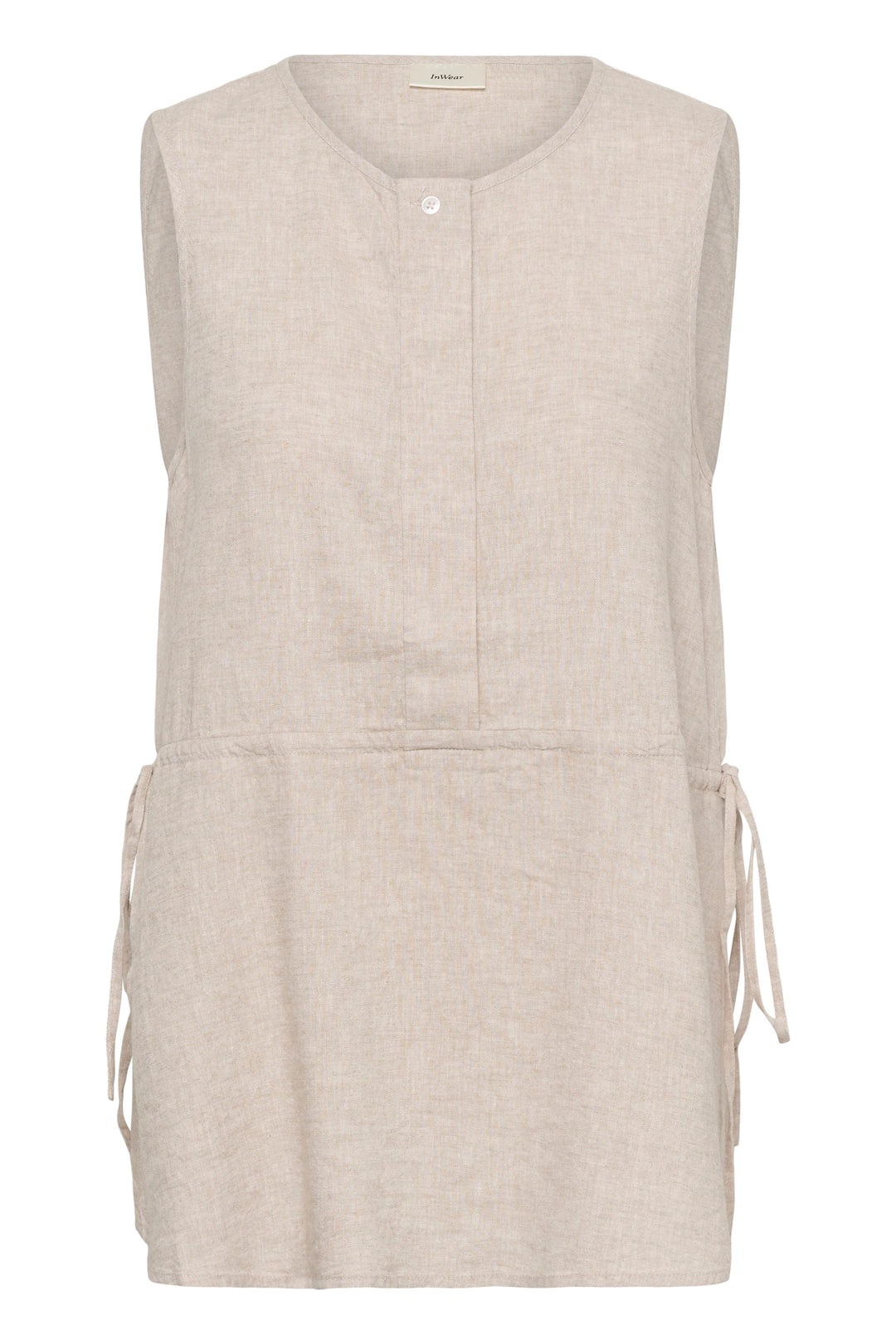 Rowan Sleeveless Blouse - Breathable Linen with Adjustable Fit