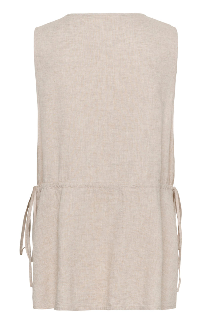 Rowan Sleeveless Blouse - Breathable Linen with Adjustable Fit