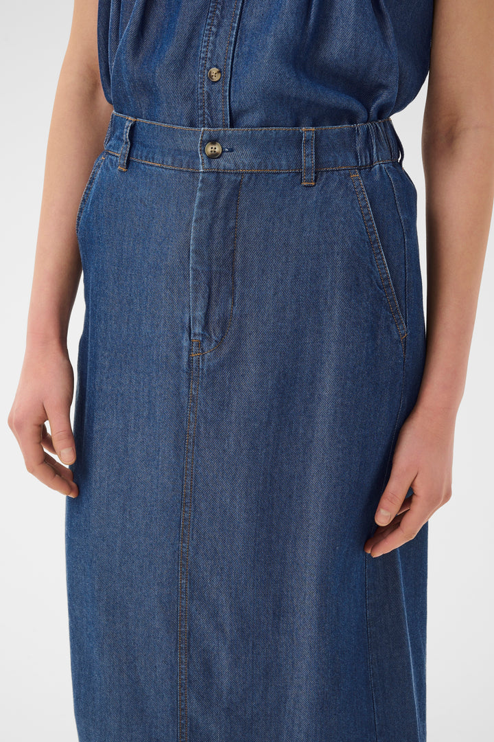 Jupe en denim Eloise - Lyocell et coupe décontractée