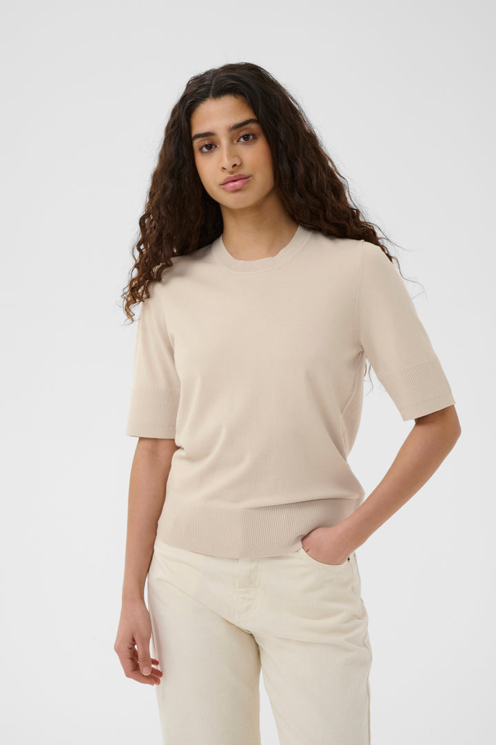 T-shirt confortable Miko - Avec encolure ronde et manches mi-longues