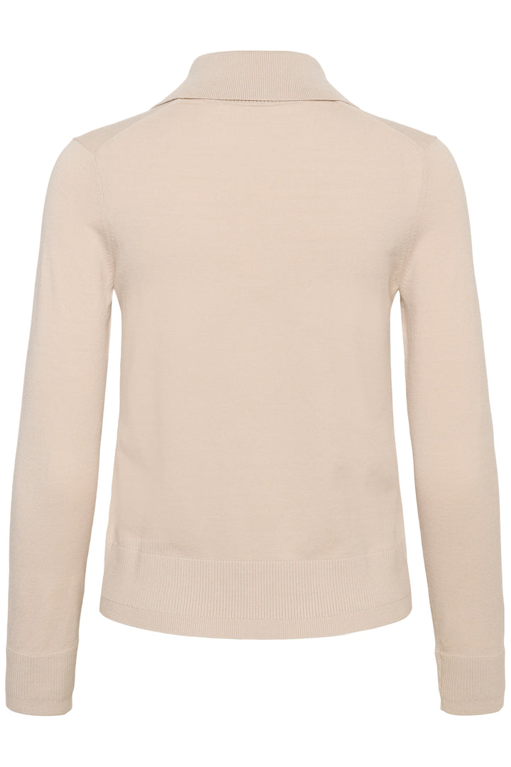 Cardigan classique boutonné Miko - Avec col polo et manches longues