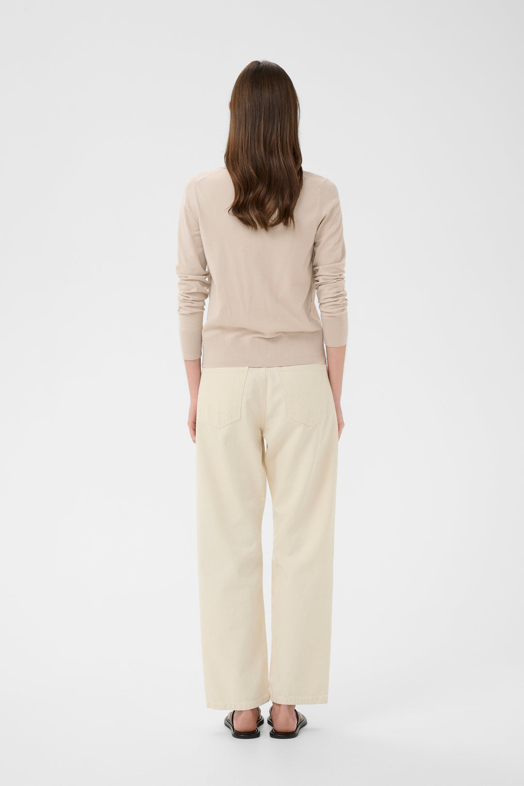 Cardigan classique boutonné Miko - Avec col polo et manches longues
