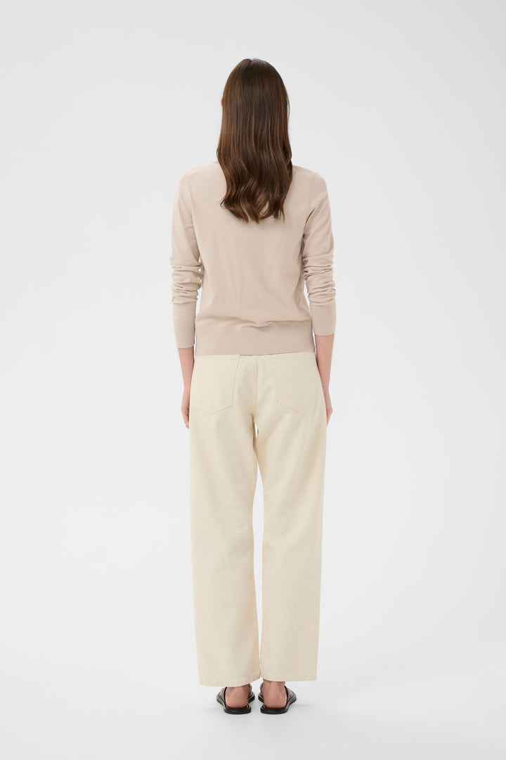 Cardigan classique boutonné Miko - Avec col polo et manches longues