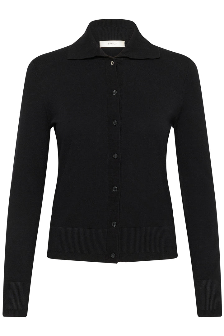 Cardigan classique boutonné Miko - Avec col polo et manches longues