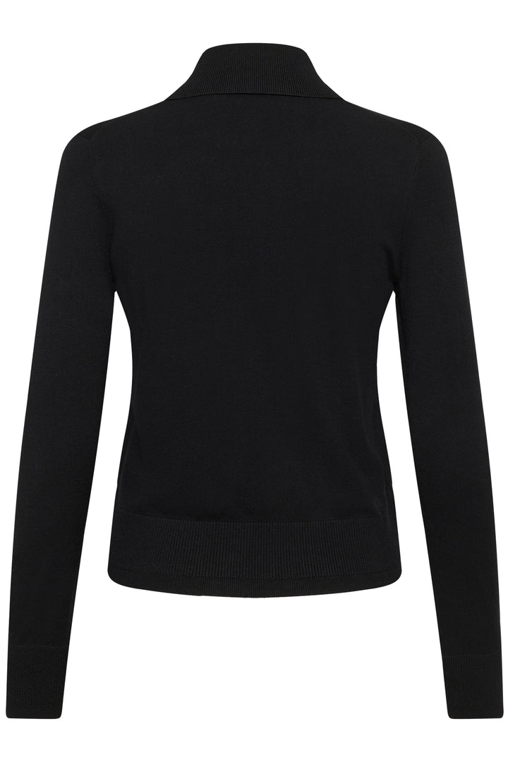 Cardigan classique boutonné Miko - Avec col polo et manches longues