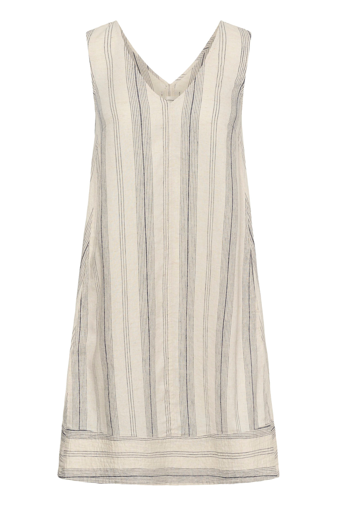 Edith Linen Dress - Fine stripes and relaxed fit