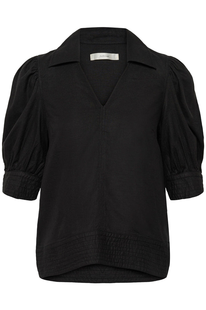 Edith Short-Sleeved Blouse - Lightweight linen and relaxed fit