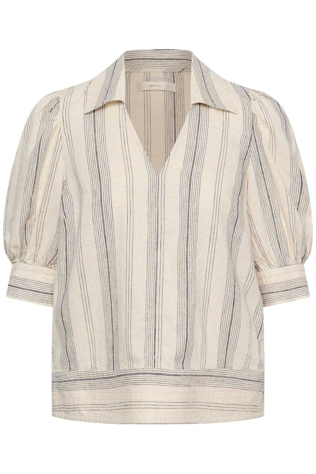 Edith Short-Sleeved Blouse - Lightweight linen and relaxed fit
