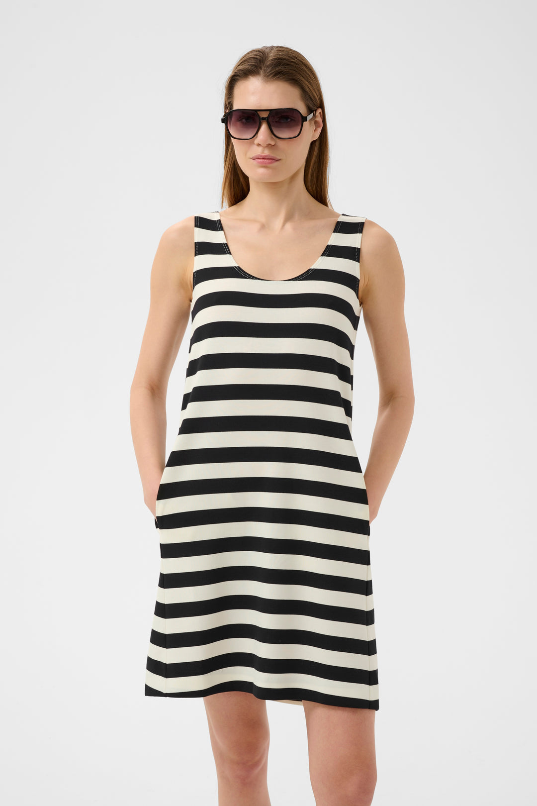 Elora Striped Knit Dress - Comfortable and versatile