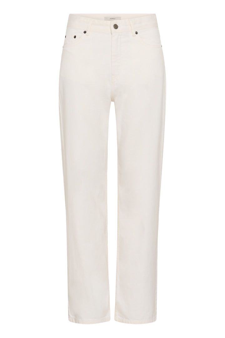 Pantalon 100% coton Gladys - Un essentiel à coupe droite et taille régulière