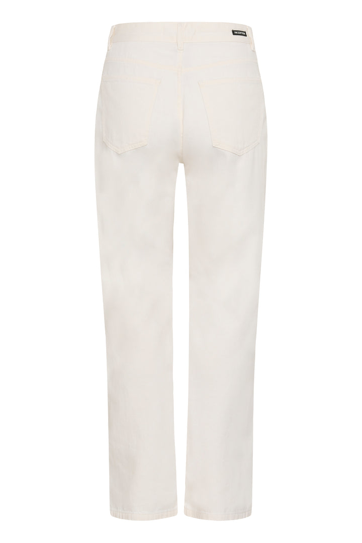 Pantalon 100% coton Gladys - Un essentiel à coupe droite et taille régulière