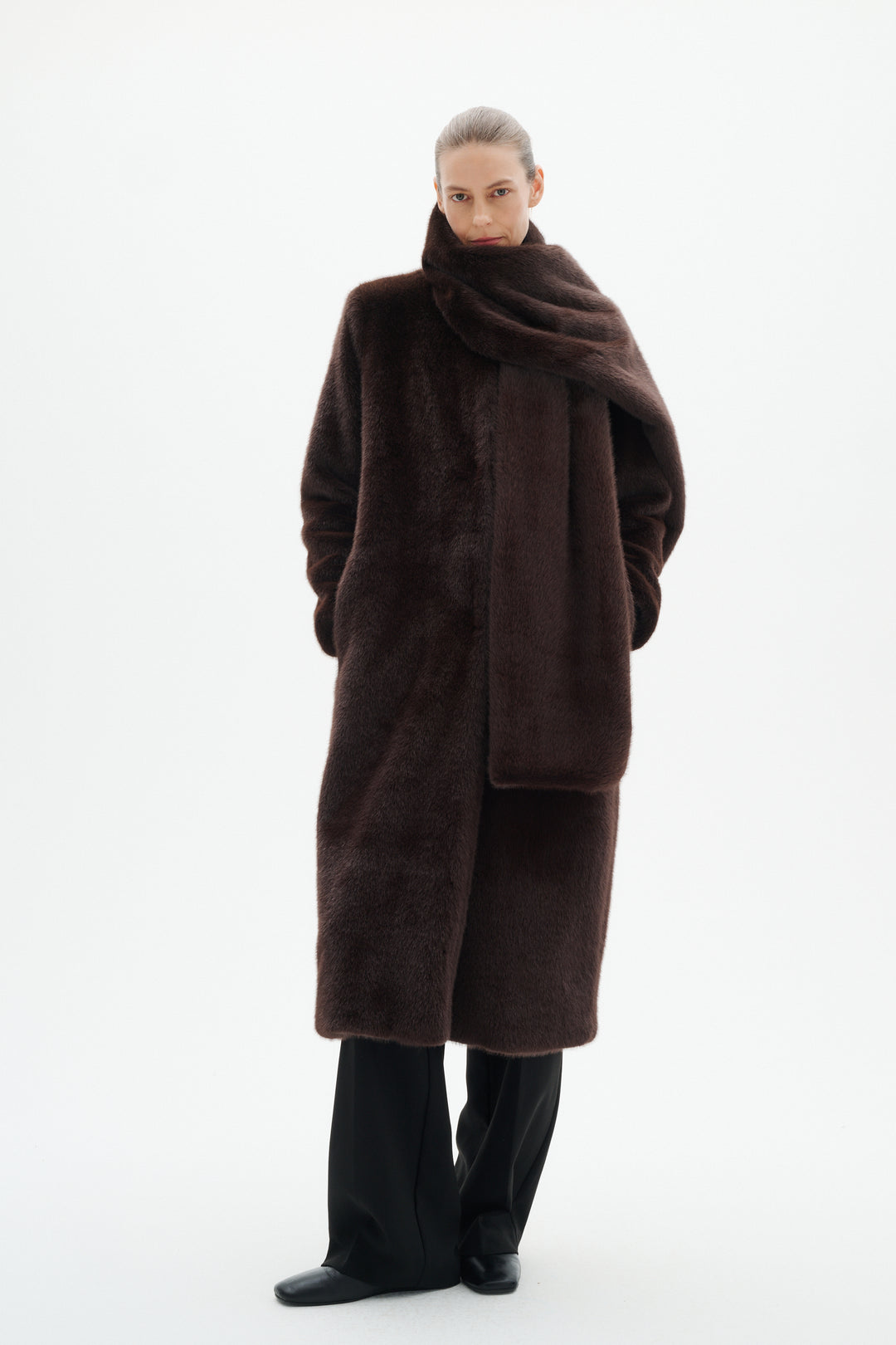 Manteau long Zabelle - Entièrement doublé