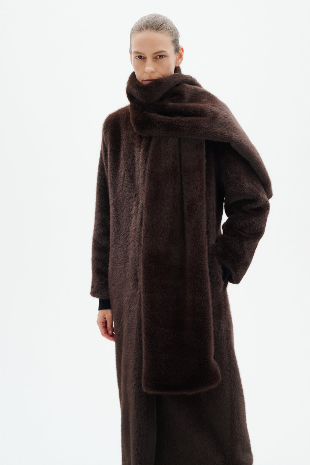 Manteau long Zabelle - Entièrement doublé