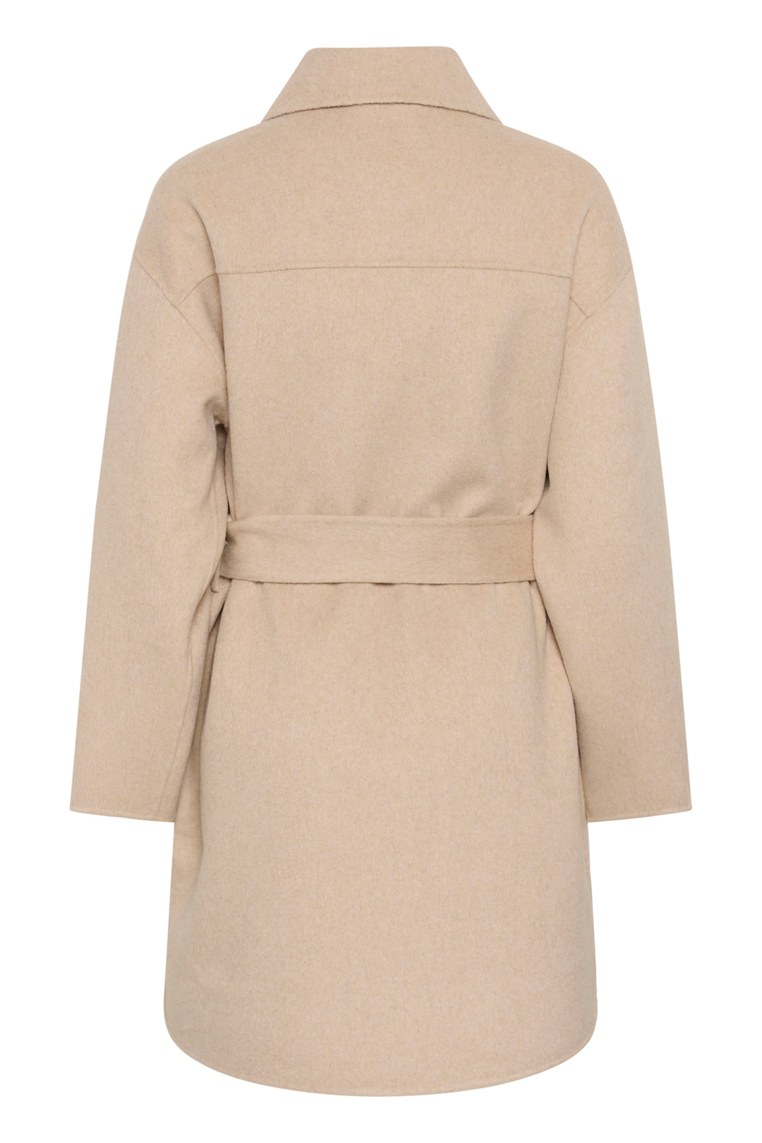 Manteau avec ceinture amovible Zilla - En laine mélangée au style raffiné